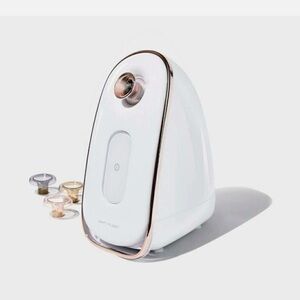 Vanity Planet Facial Steamer in White and Gold